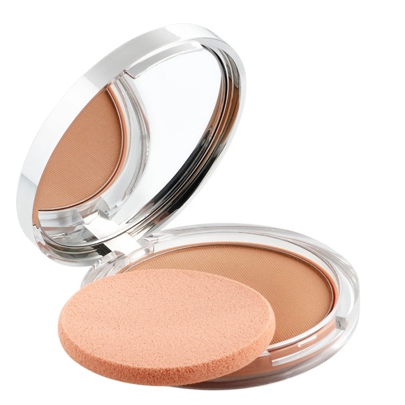 NEW FULL SIZE CLINIQUE SUPER POWDER DOUBLE FACE MAKEUP IN SHADE MATTE STAY SUEDE - Picture 8 of 9